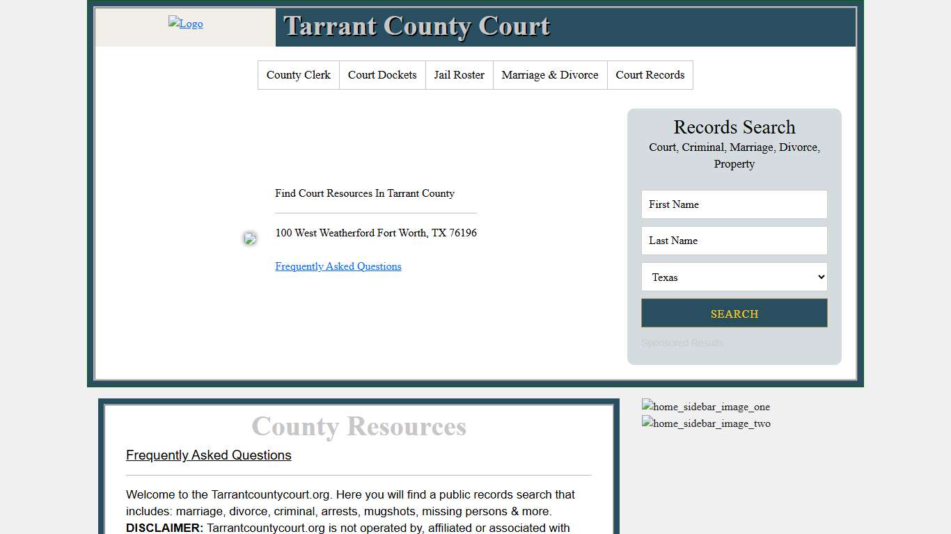 Tarrant County Court Records Search